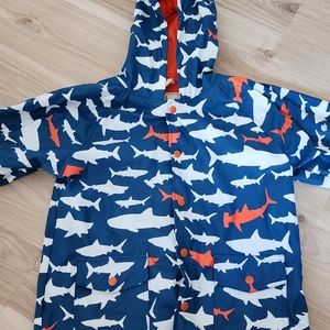 Hatley shark rain jacket size 8